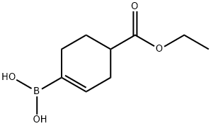 (4-(乙氧羰基)环己基-1-烯-1-基)硼酸,1443112-50-2,结构式