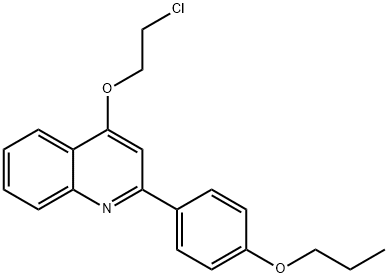 4-(2-Chloroethoxy)-2-(4-propoxyphenyl)quinoline Struktur