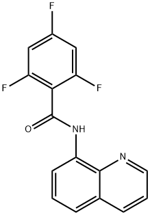 Benzamide, 2,4,6-trifluoro-N-8-quinolinyl- Struktur
