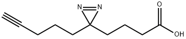 3H-Diazirine-3-butanoic acid, 3-(4-pentyn-1-yl)- Structure