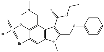 Arbidol Sulfate Structure