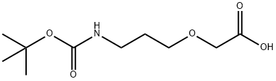 2-[3-(Boc-amino)propoxy]-acetic acid 化学構造式