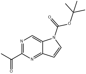 1445856-24-5 5H-Pyrrolo[3,2-d]pyrimidine-5-carboxylic acid, 2-acetyl-, 1,1-dimethylethyl ester