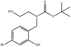 Carbamic acid, N-[(4-bromo-2-hydroxyphenyl)methyl]-N-(2-hydroxyethyl)-, 1,1-dimethylethyl ester