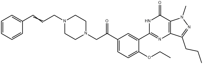 肉桂酸地那非, 1446089-83-3, 结构式