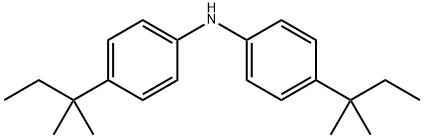 Benzenamine, 4-(1,1-dimethylpropyl)-N-[4-(1,1-dimethylpropyl)phenyl]- 化学構造式