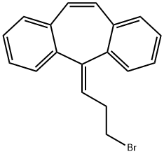 5H-Dibenzo[a,d]cycloheptene, 5-(3-bromopropylidene)- Structure