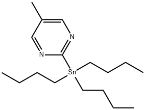 5-methyl-2-(tributyltin)pyrimidine Structure