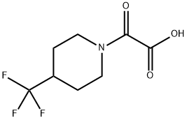 2-oxo-2-[4-(trifluoromethyl)piperidin-1-yl]acetic acid Struktur