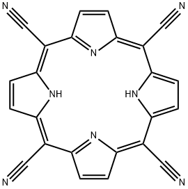 5,10,15,20-四(4-氰基)卟啉 结构式