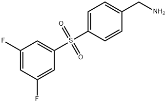 Benzenemethanamine, 4-[(3,5-difluorophenyl)sulfonyl]-,1448536-61-5,结构式