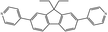 2,7-bis(4-pyridyl)-9,9-diethylfluorene 化学構造式