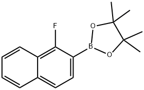 1,3,2-Dioxaborolane, 2-(1-fluoro-2-naphthalenyl)-4,4,5,5-tetramethyl- Struktur