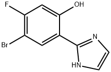 4-bromo-5-fluoro-2-(1H-imidazol-2-yl)phenol,1451084-91-5,结构式