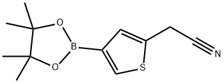 2-Thiopheneacetonitrile, 4-(4,4,5,5-tetramethyl-1,3,2-dioxaborolan-2-yl)- Structure