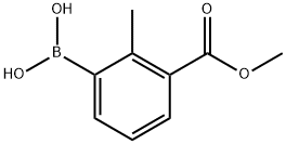 3-(methoxycarbonyl)-2-methylphenylboronic acid Structure