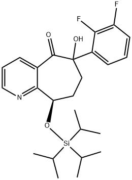 5H-Cyclohepta[b]pyridin-5-one, 6-(2,3-difluorophenyl)-6,7,8,9-tetrahydro-6-hydroxy-9-[[tris(1-methylethyl)silyl]oxy]-, (9R)-|瑞美吉泮杂质54