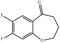 7,8-Difluoro-3,4-dihydrobenzo[b]oxepin-5(2H)-one Structure