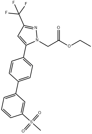1454288-88-0 乙基2-[5-[3'-(甲基磺酰基)联苯基-4-基]-3-(三氟甲基)-1H-吡唑-1-基]乙酸酯