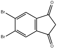 1H-Indene-1,3(2H)-dione, 5,6-dibromo- 化学構造式