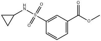 Benzoic acid, 3-[(cyclopropylamino)sulfonyl]-, methyl ester 结构式