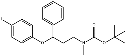 Carbamic acid, N-[3-(4-iodophenoxy)-3-phenylpropyl]-N-methyl-, 1,1-dimethylethyl ester|氟西汀杂质8