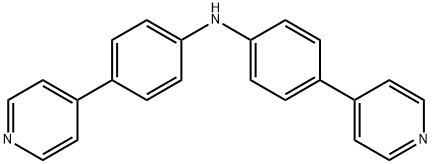 Benzenamine, 4-(4-pyridinyl)-N-[4-(4-pyridinyl)phenyl]- Structure