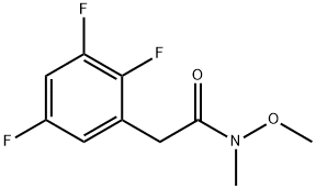 Benzeneacetamide, 2,3,5-trifluoro-N-methoxy-N-methyl-,1456803-57-8,结构式