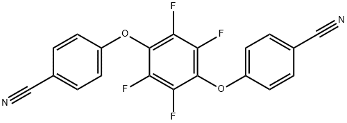 Benzonitrile, 4,4'-[(2,3,5,6-tetrafluoro-1,4-phenylene)bis(oxy)]bis- Structure