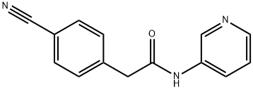 2-(4-氰基苯基)-N-(吡啶-3-基)乙酰胺, 1457428-12-4, 结构式