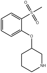 3-(2-methanesulfonylphenoxy)piperidine Structure