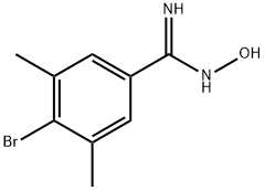 Benzenecarboximidamide, 4-bromo-N-hydroxy-3,5-dimethyl- Structure