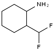 Cyclohexanamine, 2-(difluoromethyl)- 化学構造式