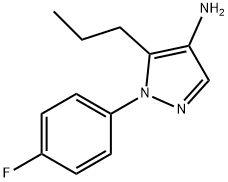 1-(4-氟苯基)-5-丙基-1H-吡唑-4-胺, 1461705-10-1, 结构式