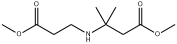 Butanoic acid, 3-[(3-methoxy-3-oxopropyl)amino]-3-methyl-, methyl ester Structure
