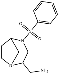 [4-(benzenesulfonyl)-1,4-diazabicyclo[3.2.1]octan-2-yl]methanamine Structure