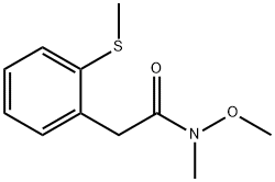 N-methoxy-N-methyl-2-[2-(methylsulfanyl)phenyl]acetamide Struktur