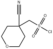 (4-cyanooxan-4-yl)methanesulfonyl chloride Structure