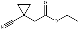 Cyclopropaneacetic acid, 1-cyano-, ethyl ester Structure