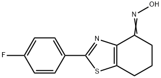 N-[2-(4-fluorophenyl)-4,5,6,7-tetrahydro-1,3-benzothiazol-4-ylidene]hydroxylamine 结构式