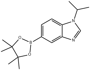 1H-Benzimidazole, 1-(1-methylethyl)-5-(4,4,5,5-tetramethyl-1,3,2-dioxaborolan-2-yl)-,1463053-97-5,结构式