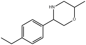 Morpholine, 5-(4-ethylphenyl)-2-methyl- Structure