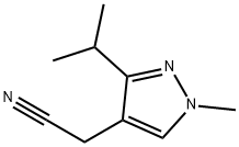 (3-isopropyl-1-methyl-1H-pyrazol-4-yl)acetonitrile Structure