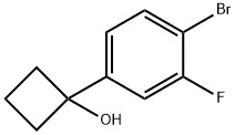 Cyclobutanol, 1-(4-bromo-3-fluorophenyl)- 结构式