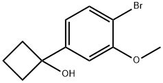 Cyclobutanol, 1-(4-bromo-3-methoxyphenyl)- 结构式