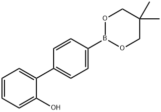 [1,1'-Biphenyl]-2-ol, 4'-(5,5-dimethyl-1,3,2-dioxaborinan-2-yl)- Structure
