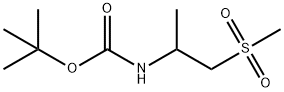 tert-butyl N-(1-methanesulfonylpropan-2-yl)carbamate Structure