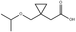 2-(1-(异丙氧基甲基)环丙基)乙酸, 1469198-15-9, 结构式