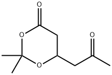 1,3-Dioxan-4-one, 2,2-dimethyl-6-(2-oxopropyl)- Struktur