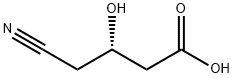 Butanoic acid, 4-cyano-3-hydroxy-, (3S)- 化学構造式